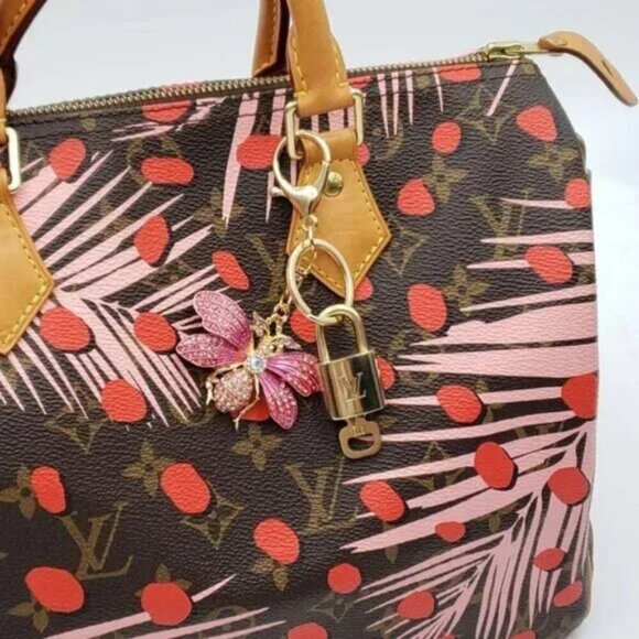 100% Auth Louis Vuitton Lock & Key with unbranded Bagcharm, Keycharm, Keychain - Picture 7 of 9